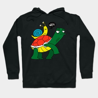 Snail in Turtle Hoodie